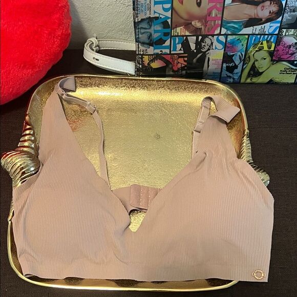 Danskin Other - #1247** Nude Ribbed Bralette Bra
